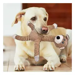 GENERICO - Peluche Suave para Mascotas Mostaza Y+Regalo Stickers