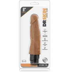 BLUSH - Dildo Vibrador Realista Dr Skin Vibe 14 Consolador 20 cm x Ø 5 cm