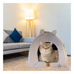GENERICO - Cama Espacioso con Diseño Iglu Color Plomo Y+Papel de Regalo