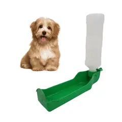 RYBIU IMPORT - Bebedero para Perro con Bandeja en Verde Y+Papel de Regalo