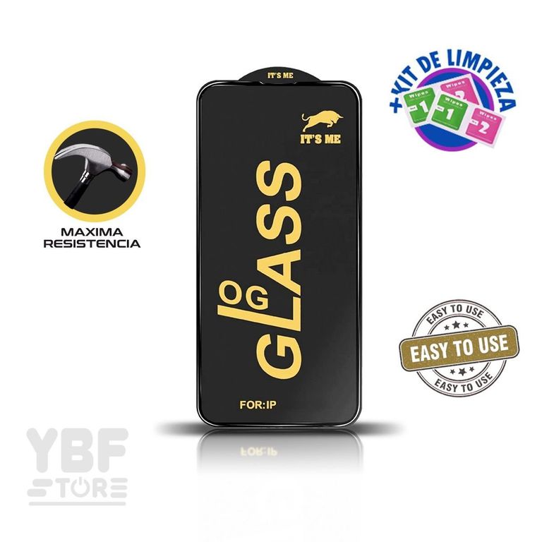 Mica Vidrio OG Resistentes para iPhone 16 Pro Max