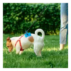 GENERICO - Bolso con Portabolsa Pet en Tono Celeste Y+Post-it Adhesivos