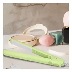 RYBIU IMPORT - Plancha Mini Practico para el Cabello en Color Verde