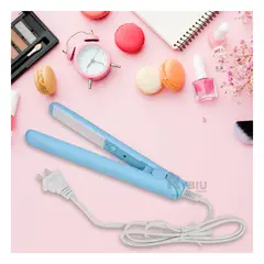 RYBIU IMPORT - Plancha de Viaje Mini para Mujer Celeste Y+Regalo Agendita