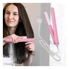RYBIU IMPORT - Plancha de Viaje Mini para Mujer Rosado Y+Regalo Agendita