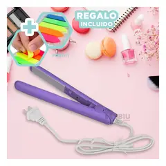 RYBIU IMPORT - Planchador de Melena Bonito Lila Y+Post-it Adhesivos