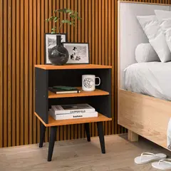 TU MESITA - Mesa de noche multiusos Lebrón colo NegroDuna