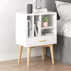 TU MESITA - Velador Moderno multiusos Hazel color Blanco