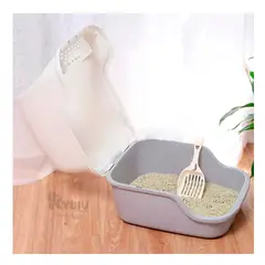 RYBIU IMPORT - Arenero Resistente para Gatos de Color Plomo Y+Agendita