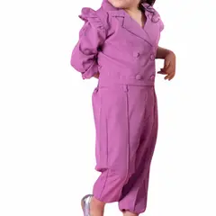 MODA BY ATHENA - Conjunto elegante para niñas Blusa y Pantalón