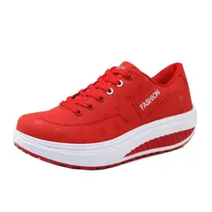 TIOZONEY - Zapatillas casuales para Mujer - Rojo