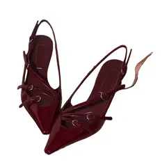 BLWOENS - Zapatos Tacones altos femeninos en verano - Rojo_.