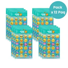 OFFICE PAPER - Pack Stickers Caritas Motivadoras x12 Paquetes