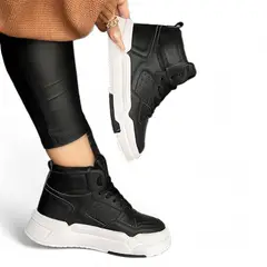 GENERICO - Zapatilla Mujer Classic Pasador Cruzado 2086L-55 Color Negro