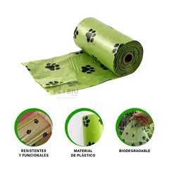 GENERICO - Rollo Util de Bolsas de Color Verde Y+Regalo Stickers