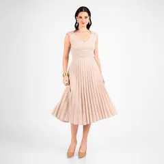 TEILOR - VESTIDO ELEGANTE PLISADO COCTEL DE MUJER