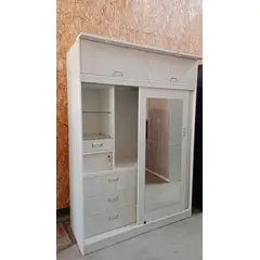 AMUEBLE - ROPERO CON ESPEJO PUERTAS CORREDIZAS *Villa* MELAMINA 18MM