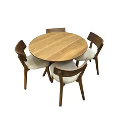 GENERICO - JUEGO DE COMEDOR EN MADERA MODELO BOHO COLOR TEAK