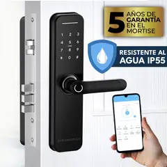 STRONGHOLD - Cerradura smart RESISTENTE AL AGUA MASTER IP55 Negro + Asesoría de Instalación