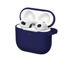 GENERICO - Funda protectora de silicona AirPods 4 - Azul