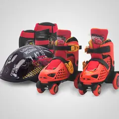 OLLIE - PATINES 4 RUEDAS CON CASCO RODILLERAS TALLA 31 al 34