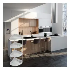 GENERICO - Estante para Cocina con Ruedas Tono Blanco Y+Regalo Stickers