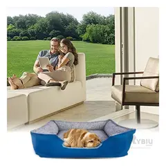 RYBIU IMPORT - Colchon Funcional para Mascota Talla L Azul Y+Gift Stickers