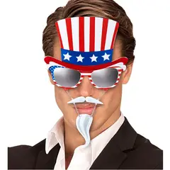 GENERICO - Lentes Tio Sam para Cotillón - Halloween