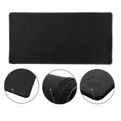 GENERICO - Pad Mouse Gamer XL Alfombrilla para PC 70cm x 30cm Borde Cosido Negro