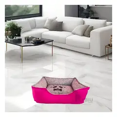 GENERICO - Colchon de Perro Talla L de Color Fucsia Y+Regalo Agendita