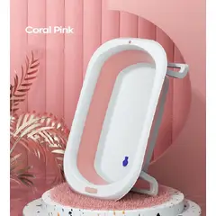 GENERICO - Bañera Plegable para Bebes Portatil  Rosado
