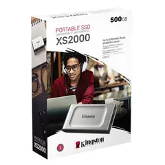 KINGSTON - DISCO SOLIDO PORTATIL XS2000 500GB ULTRA VELOZ