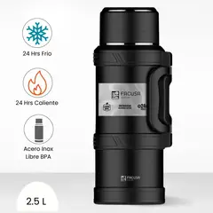 FACUSA - Termo de Bebida Explorer Negro 2.5 L