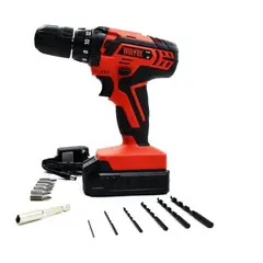 WOLFOX - Taladro atornillador inalámbrico 12v ion litio wf0008
