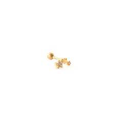 CLEO JOYAS & ACCESORIOS - Piercing Estrellas Luana 925 Dorado Plata