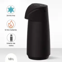 TRAMONTINA - Termo Sifon Exata Negro 1.0 L
