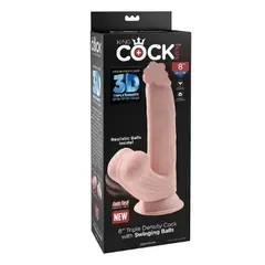 PIPEDREAM - Consolador 8 Triple Density Cock with Swinging Balls 3D