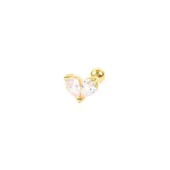 CLEO JOYAS & ACCESORIOS - Piercing Cristales Ivy 925 Dorado Plata