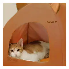 GENERICO - Cama de Perrro Iglu Talla M en Marron Y+Papel de Regalo