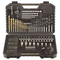 STANLEY - PUNTAS Y BROCAS PARA TALADRO, SET 100 UNIDADES