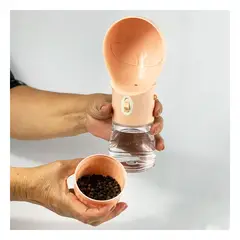 GENERICO - Dispensador de Liquidos de Perros Naranja Y+Regalo Stickers