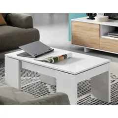 TU MESITA - Mesa de Centro Flow color Blanco