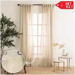 INSPIRA - Cortina de Voile cortina elegante 140 X 240 cm SET