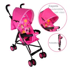 EBABY - Coche Bastón Practico y Liviano Fresh Style EB2011-1 Rosado