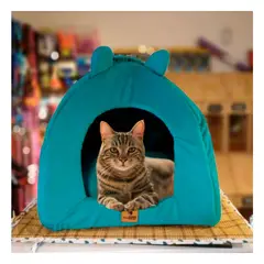 RYBIU IMPORT - Cama Acolchonada en Forma Iglu Talla M Color Verde Agua