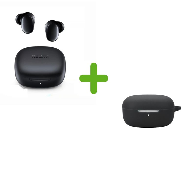 Redmi Buds 6 Play - Negro + Funda de silicona Negro