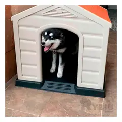 GENERICO - Caseta Comoda Funcional para Perro Grande Y+Regalo Stickers