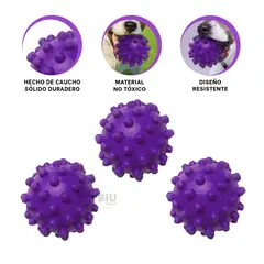 RYBIU IMPORT - Pelota para Perro Grande Morado Y+Envoltorio de Regalo