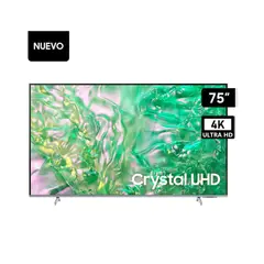 SAMSUNG - Televisor 75 UHD Crystal 4K Tizen OS Smart TV UN75DU8000