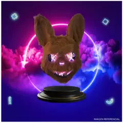 INSPIRA MARKET - Mascara Conejo Asesino De Peluche Halloween Con Luz Led